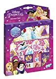 Totum Set Disney Princess-3 Fogli con 50 Adesivi, Bellissimi Motivi di Principesse e Glitter, Colore, 17 x 1 x 24, ...