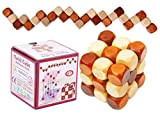 TOWO Rompicapo in Legno - Puzzle in Legno 3D Twist - Snake Cube Wood- Giochi Intelligenti per Bambini, Adulti e ...