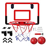 Towwoo Mini Canestro Basket da Camera, Canestro Basket Bambini da Muro, Giochi di Mini Canestro Basket con 2 Palla e ...