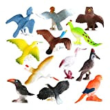 TOYANDONA 12Pc Uccelli Figure Simulato Modelli Animali di Plastica Giocattoli Artificiale Uccelli Modello per Le Ragazze dei Ragazzi Giocattoli Educativi ...
