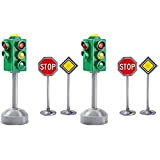 TOYANDONA 2Pcs Segnale Stradale Verde Semaforo Stile Semaforo Stradale A Doppia estremità Educazione Simulazione Giocattolo Modello di Sicurezza