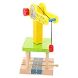 TOYANDONA Giocattolo della Gru in Legno Mini Gru Modella Diecast Tower Gru Construction Vehicles Model Toy Kids Present