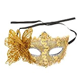 TOYANDONA Masquerade Masks Half- Face Ball Lace Masks Butterflies Mardi Gras Party Dancing Party Crown Venetian Fancy Cosplay Costume