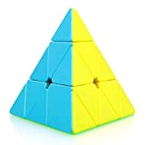 TOYESS Cubo Magico Pyraminx 3x3 Stickerless, Pyramide Triangolo Speed Cube 3x3 Cubo di Veloce e Liscio, Regalo di Natale per ...