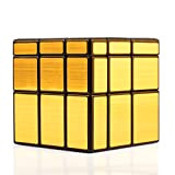 TOYESS Cubo Mirror 3x3, Irregolare Cubo Magico 3x3 di Veloce e Liscio, Regalo di Natale per Bambini & Adulto (Oro)