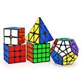 TOYESS Speed Cube Set, Cubo Magico 3x3 Originale + Magic Cube 2x2 + 4x4 + Cubo Megaminx + Cubo Piramide ...