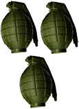 Toyland® Confezione da 3 Bombe a Mano Verdi Giocattolo dell'Esercito per Bambini - con Luce Lampeggiante e Suono - Gioco ...