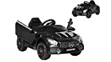 Toyscar Auto Macchina Elettrica per Bambini Mercedes AMG GT 12V Porte Apribili Full Optional con Telecomando Nero