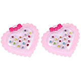 Toyvian 32 PC Ossorted Kids Regolable Kids Rings Rings Rings for Kids Finge Play Anelli Rhinestone con Gli Anelli