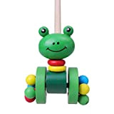 Toyvian Baby Toys Giocattolo Timore Spinta in Legno E Tira Giocattolo con Cartoni Animati Polari Staccabili Giocattolo Giocattoli in Legno ...