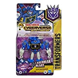 Transformers Bumblebee Cyberverse Adventures Warrior Class Soundwave Action Figure giocattolo, ripetibile attacco mossa, per età 6 e su, 13,5 cm
