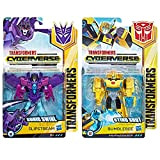 Transformers Cyberverse Adventures - Decepticon Slip Stream & Autobot Bumblebee 12,7 cm 13 cm Action Figure Twin Pack
