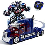 Transformers Optimus Prime Autobot con Pistola RC Giocattolo Telecomando Controllo Auto Deformazione Robot 360° velocità di Guida ABS Stunt Car ...