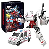 Transformers Toys, 19 cm Transformer Toys Autobot Masterpiece Ratchet Action Figure Trasformanti Giocattoli Auto Robot per Bambini da 8 anni ...