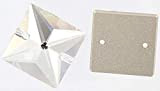 Trasparente (001) 3240 Swarovski Quadrato 22 mm Crystal Sew on Stones