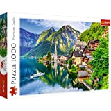 Trefl 1000 Elementi, alpina, lago, paesaggio, vista città, intrattenimento creativo, regalo, divertimento, classici Puzzle, Colore Hallstatt-Austria, 10670