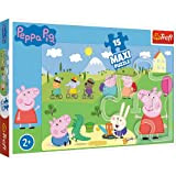 Trefl 15 Maxi Elementi Giorno Felice di Peppa per Bambini da 2 anni Puzzle, Colore Pig, 14334