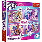 Trefl 35 a 70 Elementi, 4 Set, Pony Colorati, per Bambini da 4 Anni Puzzle, Colore My Little, Bunte Ponys, ...