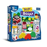 Trefl - Beep! Beep!, Il primo gioco da tavolo - Gioco da tavolo per i più piccoli, macchinine in legno, ...