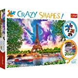 Trefl- Cielo sopra Parigi 600 Elementi, Forme Pazze, qualità Premium, per Adulti e Bambini dai 10 Anni Puzzle, Colore