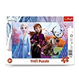 Trefl- Disney Frozen 2 15 Elementi, Il Magico Mondo di Anna ed Elsa, per Bambini da 3 Anni Puzzle, Colore