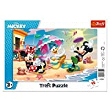 Trefl- Disney Topolino e i Suoi Amici 15 Elementi, Giochi in Spiaggia, per Bambini da 3 Anni Puzzle, Colore