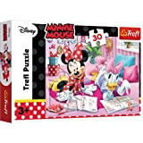 Trefl- Mickey & Friends 30 Elementi, Migliori Amiche, per Bambini dai 3 Anni Puzzle, Colore Disney Minnie, TRF18217