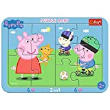 Trefl-Per Bambini da 2 Anni Puzzles, Colore, Peppa Pig Felice, One size