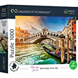 Trefl Prime - Puzzle Uft Romantic Sunset: Rialto Bridge, Venice, Italy - 1000 Elementi, Cartone Più Spesso, Bio, Italia, Venezia, ...