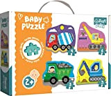 Trefl- Puzzle Veicoli in Cantiere da 3 a 6 Pezzi, 4 Set, per Bambini da 2 Anni, Colore
