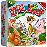 Trefl - Zig Zap - Gioco arcade dinamico, carte di animali, gioco da tavolo per famiglie, orecchie di animali e ...