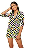 Trendyol Multi-Color Checkers Printed Knitted Pajamas Kit Completo Pigiama, Donna
