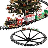 Trenino di Natale per Albero,Treno per Albero di Natale,Set di Treni di Natale con Luci E Suoni,Intorno Ai Giocattoli del ...