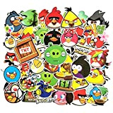 TUHAO Set Game Casual Puzzle Game Angry Bird Waterproof Sticker for DIY Luggage Skateboard Snowboard Laptop Motorcycle 50Pcs