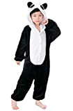 Tuta per carnevale, per Halloween, per bambini, ragazze, kigurumi panda 115 cm/altezza 126/137 cm(130 cm)