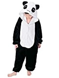 Tutina Unisex Onesies Kigurumi Pigiama Pigiameria Sleepwear Nightclothes Anime Cosplay Halloween Costume Attrezzatura Animale Carnevale Panda Ragazzo e Ragazza Bambini