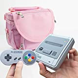 TwitFish Snes Classic Mini all-in-1 Carry Bag by Carry Your Console + all Its Components + More - for Use ...