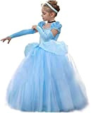 TYHTYM - Costume da principessa Cenerentola, a maniche gonfie, per occasioni speciali, per bambine dai 2 ai 3 anni, ultra ...
