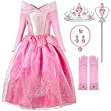 Tyidalin Vestito da Principessa Aurora Bambina Bella Addormentata Ragazze Costume Fantasia da Compleanno Carnevale Natale Festa