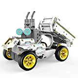 UBTECH JIMU Robot Builderbots Series: Overdrive Kit / App-Enabled Building and Coding STEM Learning Kit (410 parti e connettori), giallo