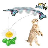 ueetek Gatto Interactive Teaser Toy Electric Rotating Butterfly: al azar