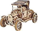 UGEARS Retro Modellino Auto da Costruire - Vintage Car Modellino da Costruire Adulti e Bambini con Tetto Pieghevole e Motore ...