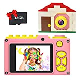 Ukuu Fotocamera per bambini con scheda SD integrata da 32 GB 1080P HD digitale con schermo da 2,0 pollici, ricaricabile ...
