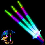 Ulikey Spade Laser per Bambini, 3 Pezzi LED Giocattolo Luminose, LED Giocattoli per Bambini, Luminosa Giocattolo, Giocattolo Festa Fluorescente per ...