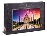 Ulmer Puzzleschmiede - Puzzle Il Taj Mahal - Puzzle 1000 Pezzi - Il Famoso Taj Mahal Davanti a Un Cielo ...