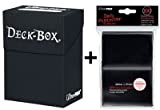 Ultra Pro Deck Box + 100 Protector Sleeves - Black - Magic: The Gathering - Standard