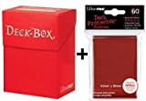 Ultra Pro Deck Box + 60 Small Size Protector Sleeves - Red - Yu-Gi-Oh!