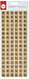 Unbekannt Adesivi in Sughero Alfabeto, 96 Pezzi, Adesivi, Lettere, Sughero