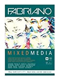 Unbekannt Fabriano Mixed Media-Blocco di Carta per artisti, Formato DIN A4, 60 Fogli, 160 g/m2, Senza acidi con Grana Naturale, ...