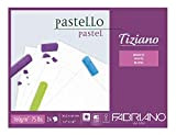 Unbekannt Fabriano Tiziano-Blocco Pastello Bianco, 30,5 x 41,0 cm, 24 Fogli, 160 g/m2, ad Alta Tenuta, Privo di acidi e ...